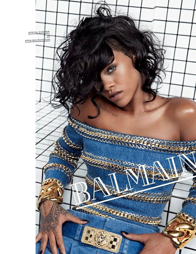 Rihanna is the newest face of Balmain